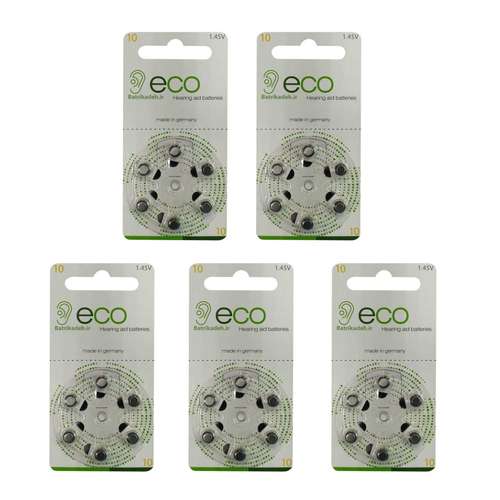 باتری سمعک اکو مدل 10  بسته 30 عددی