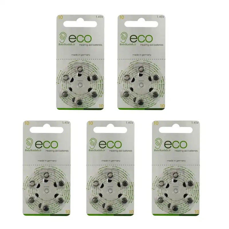 باتری سمعک اکو مدل 10  بسته 30 عددی