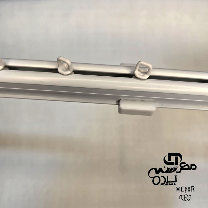 میله پرده مهرآرا مدل upvc طرح مینیمال سایز 150 سانتی متر