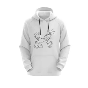 هودی زنانه مدل LOVE کد J155 رنگ سفید