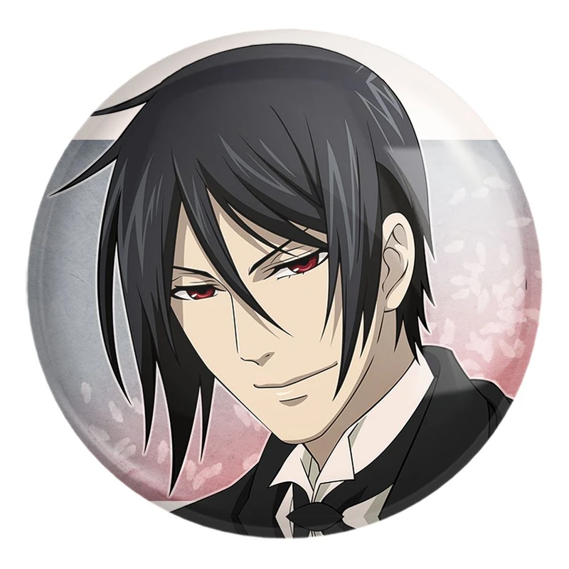 پیکسل خندالو طرح سباستین انیمه خادم سیاه Black Butler کد 16313 مدل بزرگ