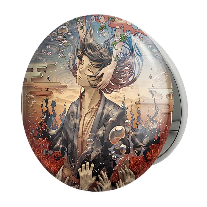 آینه جیبی خندالو طرح هیاکیمارو انیمه دورورو مدل تاشو کد 33637