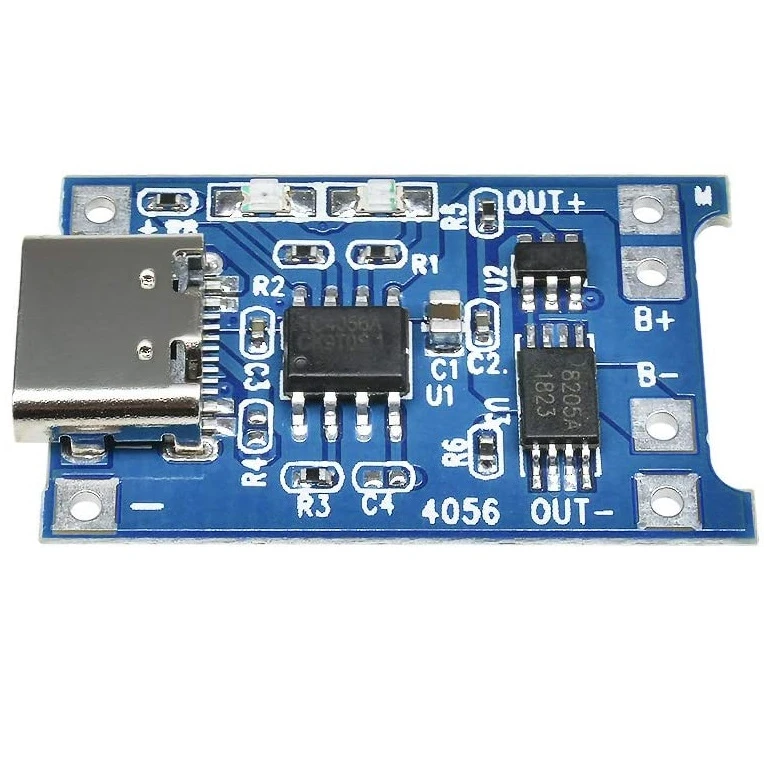 عکس شماره 7 : ماژول شارژ باتری لیتیومی مدل tp-4056typec