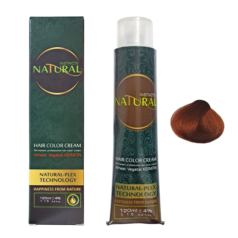 رنگ مو نچرال اینیستینکس شماره 8.4 حجم 120 میلی لیتر رنگ بلوند مسی