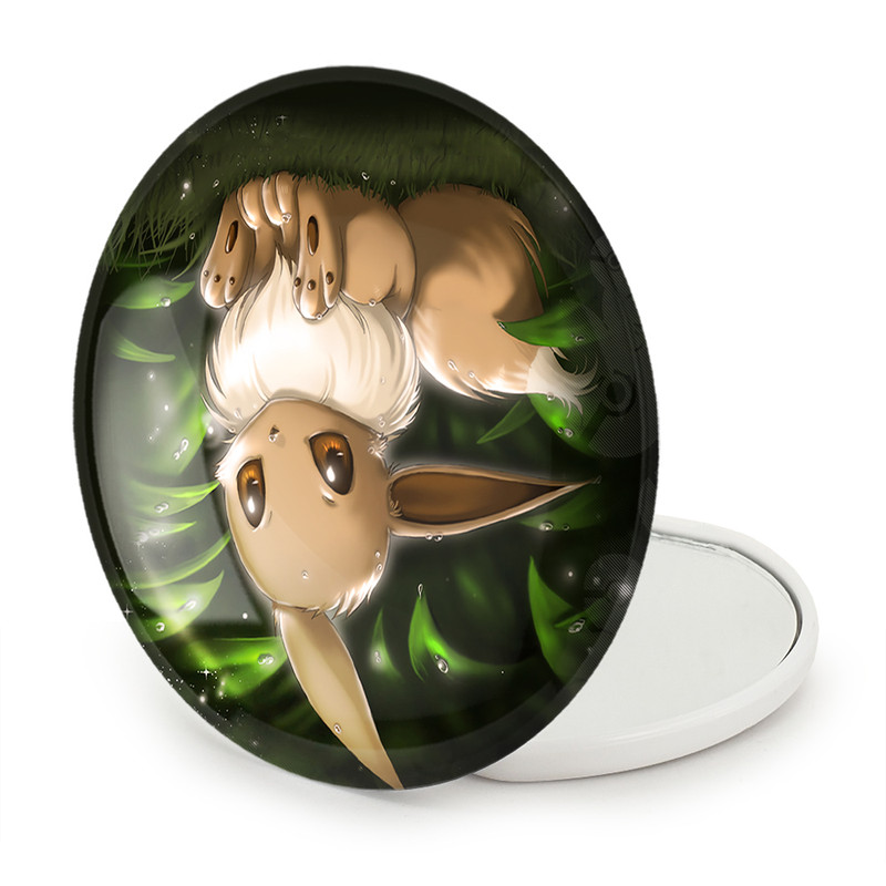 آینه جیبی خندالو طرح ایو انیمه پوکمون مدل تاشو کد 17328