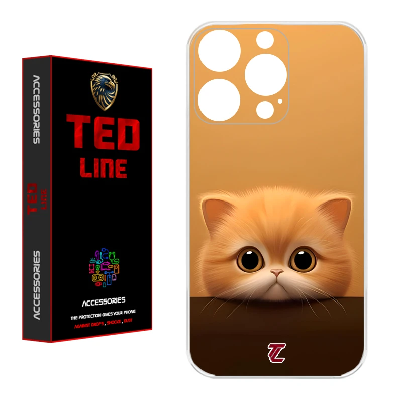 کاور تدلاین طرح گربه کد 1174 مناسب برای گوشی موبایل اپل Iphone 16 Pro