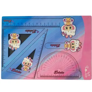 ست خط کش مدل لبوبو و تدی کد mn154 بسته 6 عددی