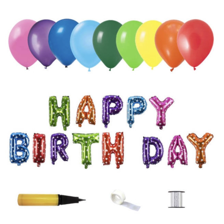 پک بادکنک آرایی مدل هپی برت دی  کد006