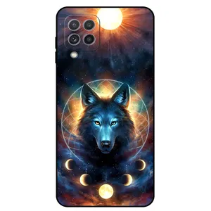 Megafone Wolf and Moon 8006 Cover For Samsung Galaxy A22 4G