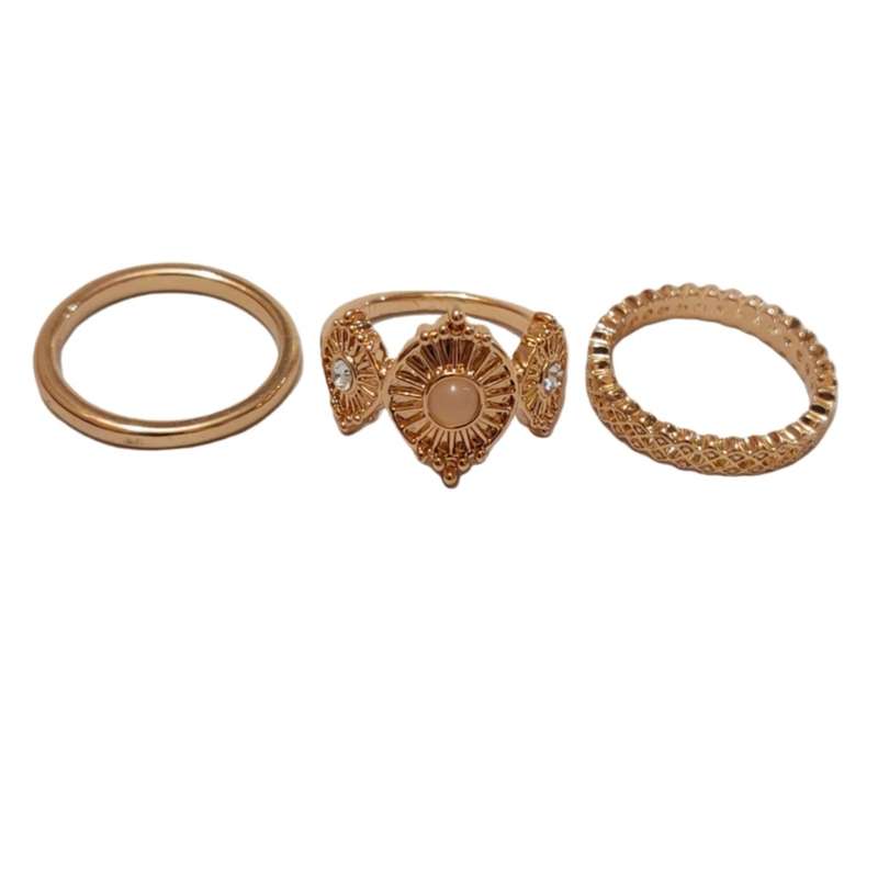 انگشتر زنانه مدل چشم مجموعه 3 عددی انگشتر زنانه مدل چشم مجموعه 3 عددی