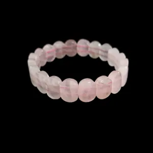 دستبند مدل سنگی رزکوارتز کد DS7