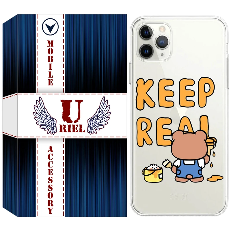 کاور یوریل مدل Clear کد 15 طرح خرس مناسب برای گوشی موبایل اپل iPhone 11 Pro Max