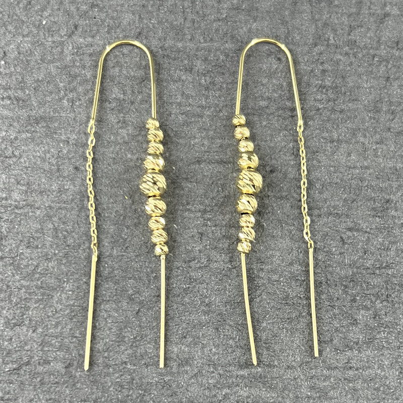 گوشواره طلا 18 عیار زنانه دوست خوب مدل dk549  - 2