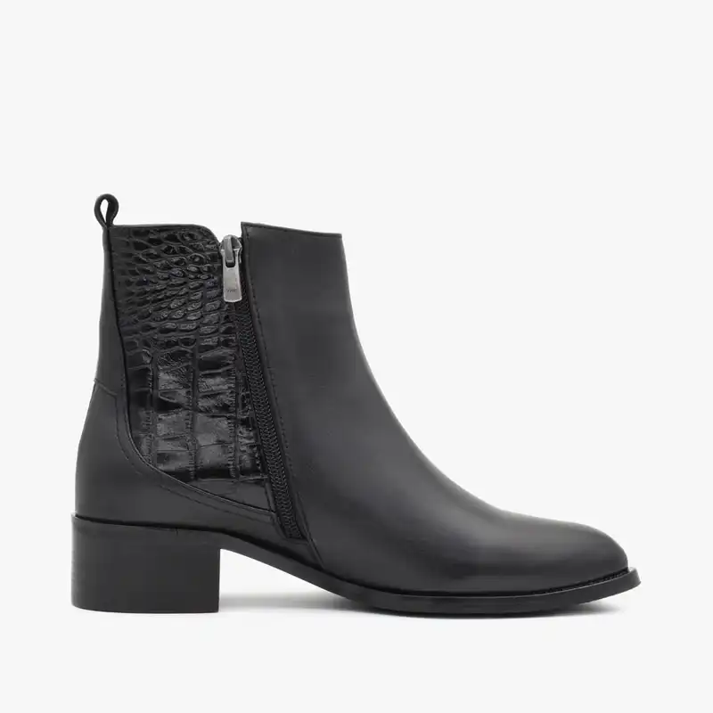 نیم بوت زنانه چرم تهران مدل Z3