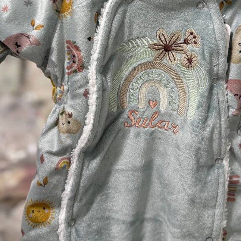سرهمی زمستانی نوزادی مدل رنگین کمان
