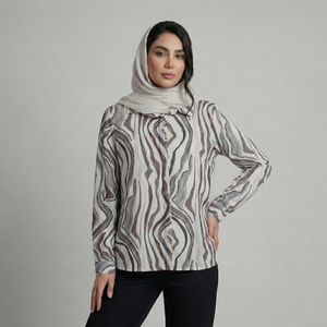 شومیز آستین بلند یقه برگردان زنانه تولیکا مدل 33144
