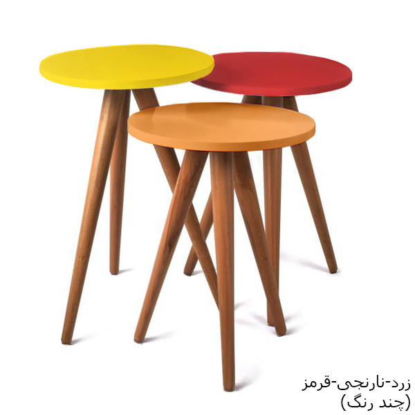 میز عسلی مدل 456 کد 88 مجموعه 3 عددی
