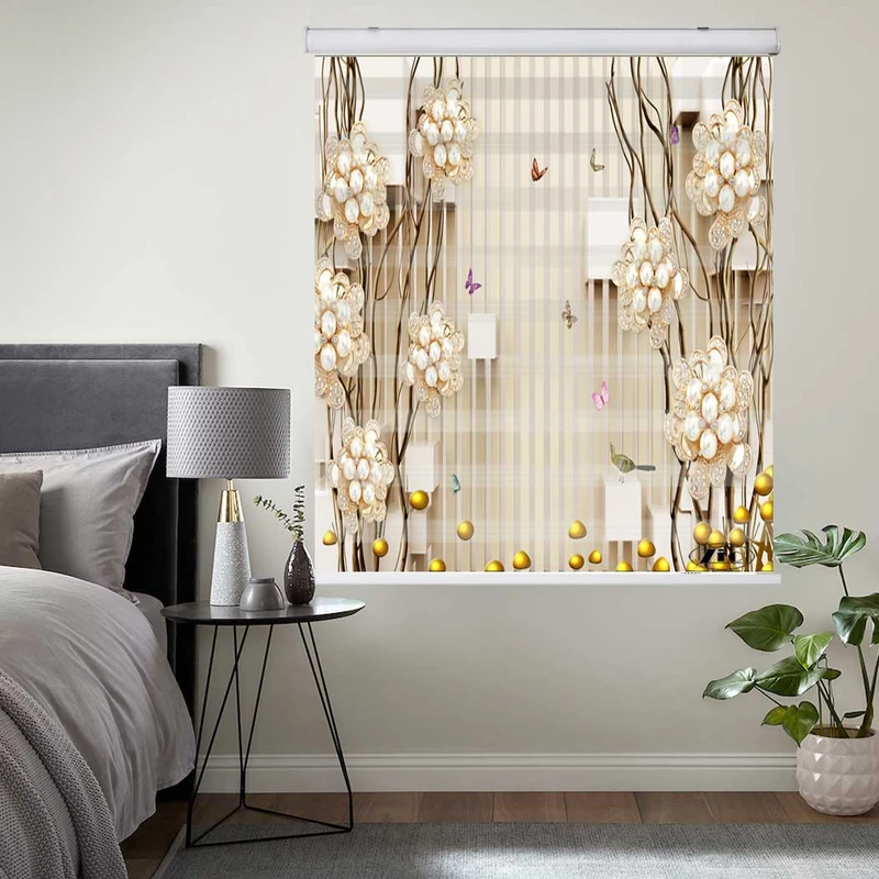 پرده زبرا زیو کد 3D1117 سایز 150x200 سانتی متر