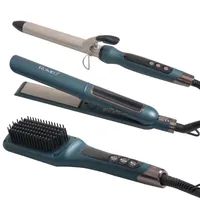 اتو مو حرفه ای رومئو مدل RM-5550 به همراه برس حرارتی و فر کننده مو مجموعه سه عددی