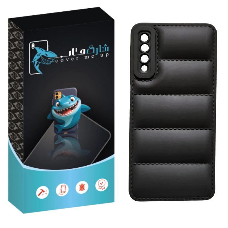 کاور شارک قاب مدل پافری مناسب برای گوشی موبایل سامسونگ Galaxy A7 2018 / A750