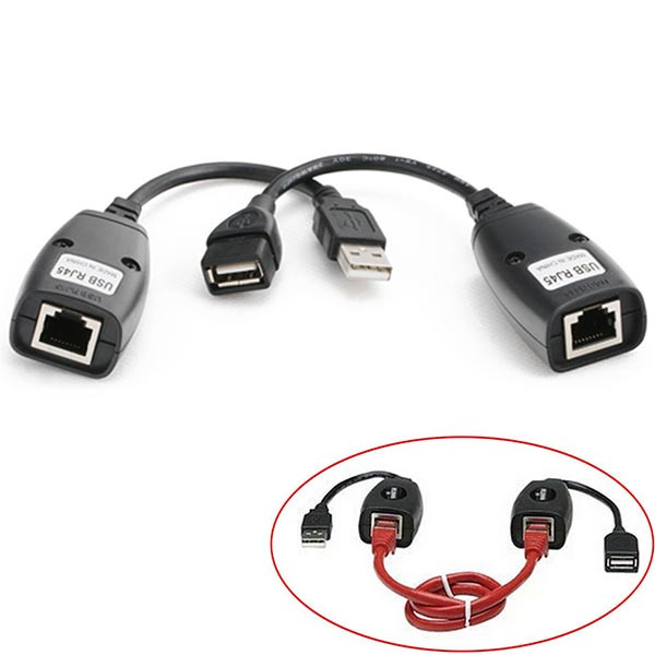 مبدل افزایش طول RJ45 مدل 30M بسته 2 عددی