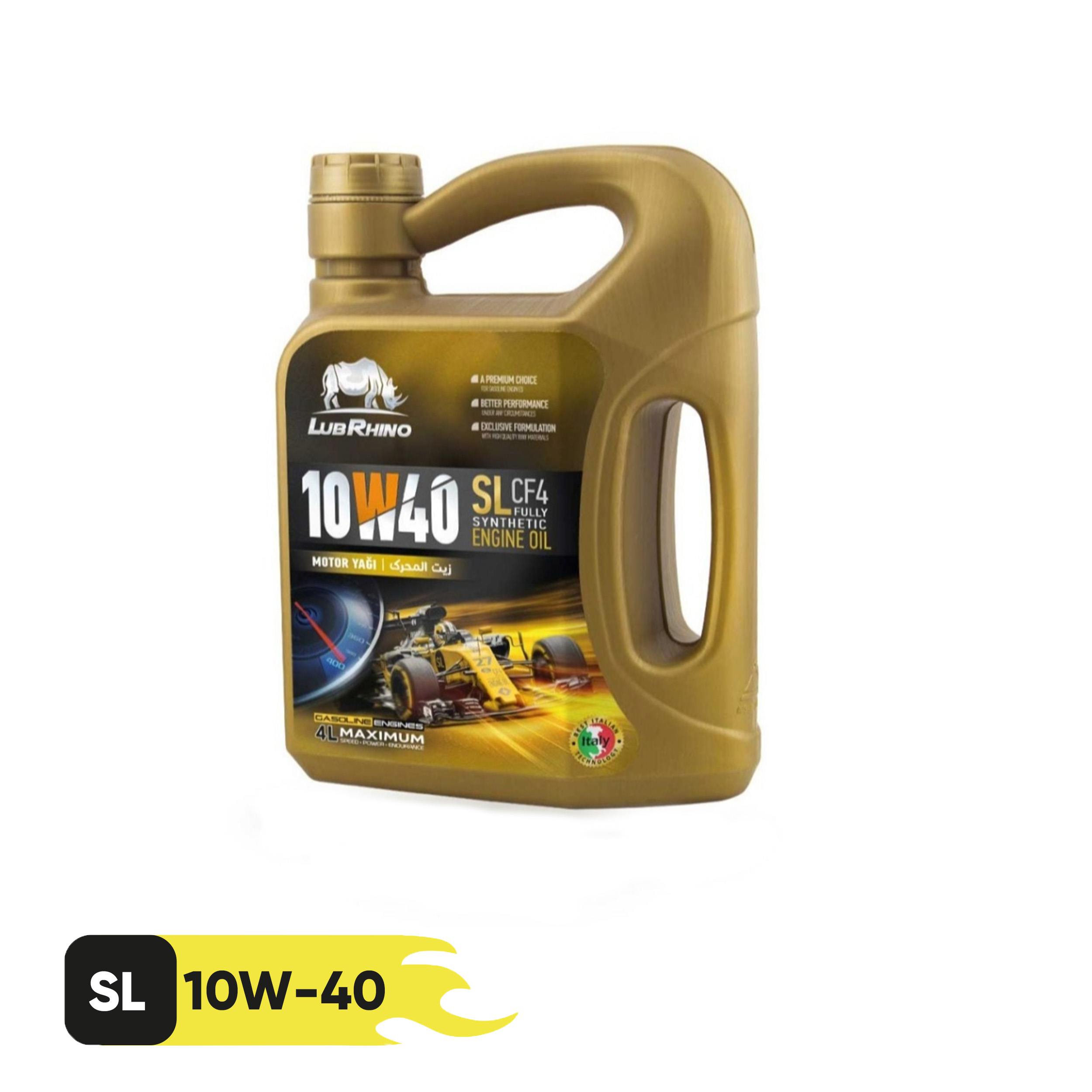 روغن موتور لوبرینو مدل 10W-40 SL حجم 4 لیتر