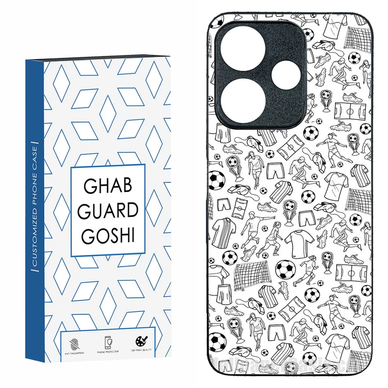 کاور قاب گارد گوشی طرح فوتبال کد TPU-118 مناسب برای گوشی موبایل شیائومی  REDMI 13  