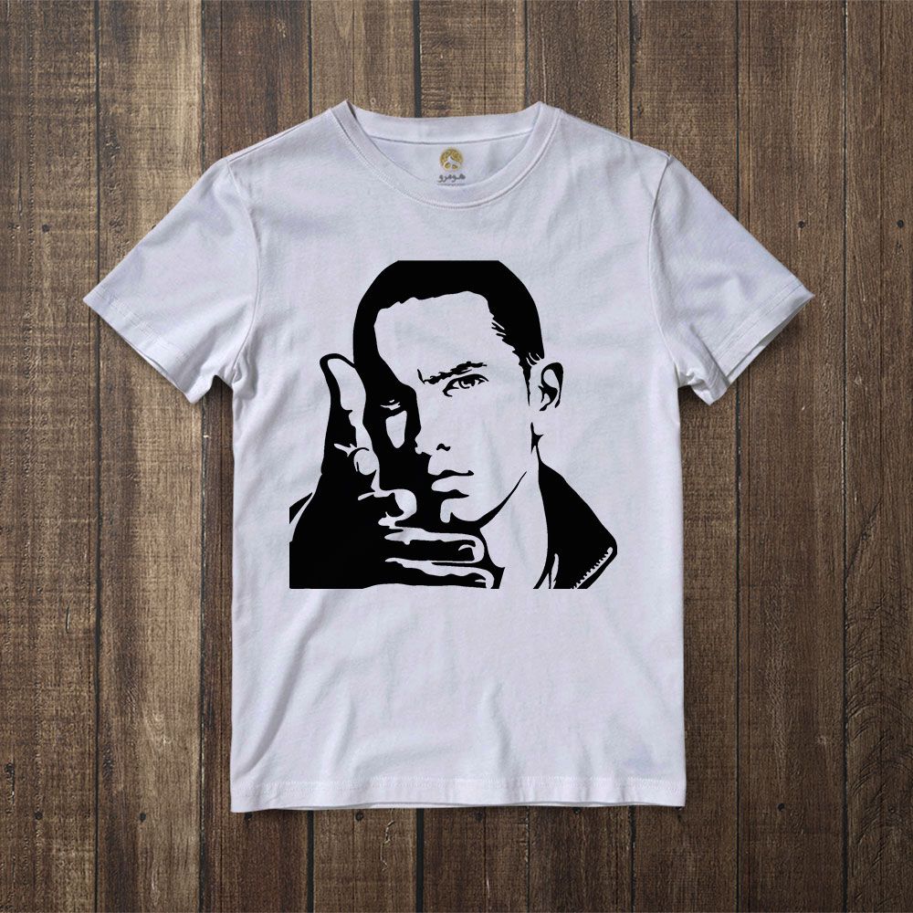 تی شرت آستین کوتاه زنانه هومرو مدل TW309 طرح Eminem - - 6