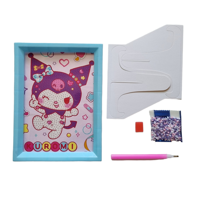 بازی آموزشی مدل ساخت تابلو نقاشی الماسی قاب دار طرح کرومی03