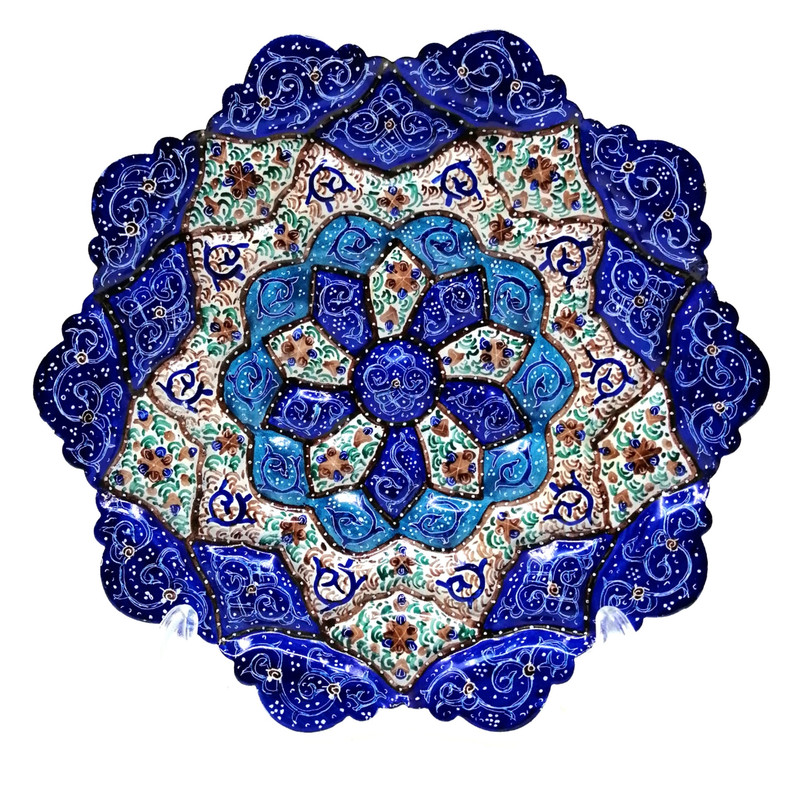 بشقاب میناکاری مدل 16