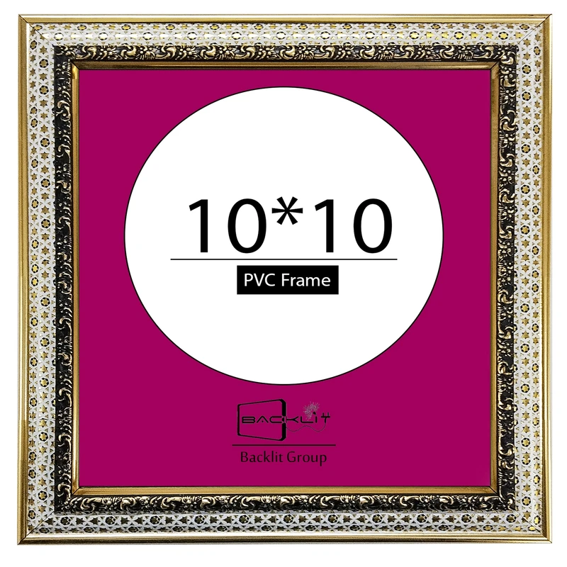 قاب عکس بکلیت مدل خاتم گلدار رومیزی سایز 10×10 سانتی متر