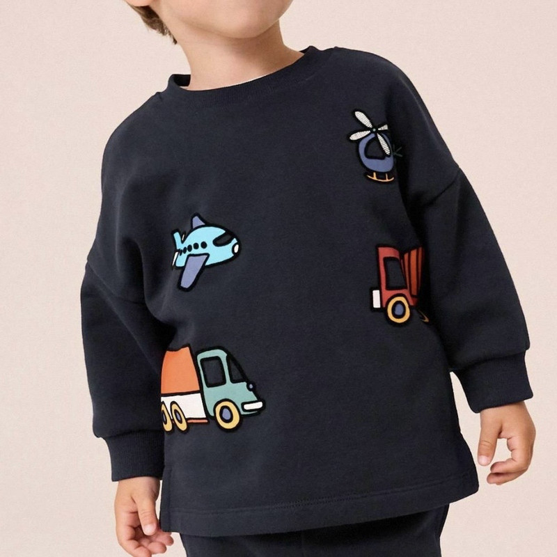 سویشرت پسرانه نکست مدل کامیون و هواپیما