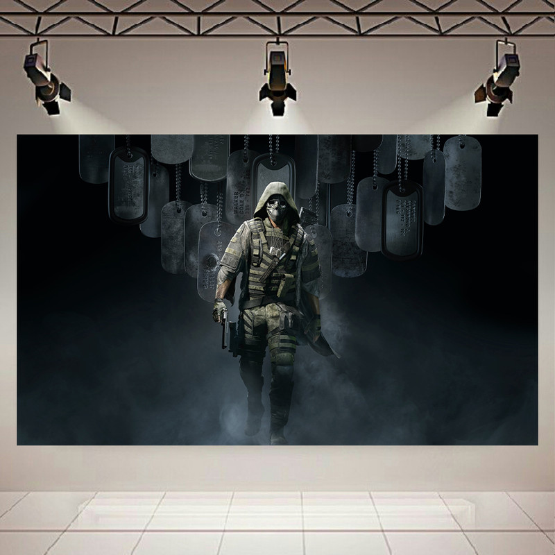 تابلو مدل طرح گیم Ghost Recon مدل سرباز کد AR 3550