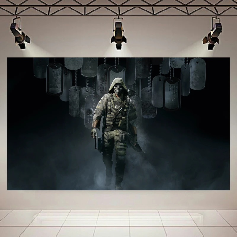 تابلو مدل طرح گیم Ghost Recon مدل سرباز کد AR 3550