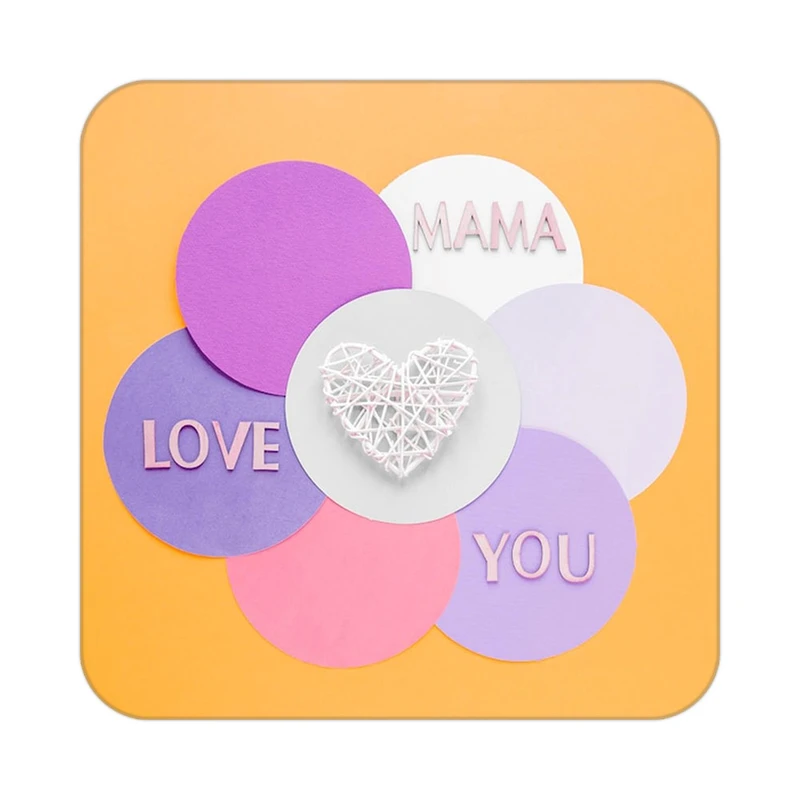 زیر لیوانی کاکتی طرح عاشقانه مدل mp40299