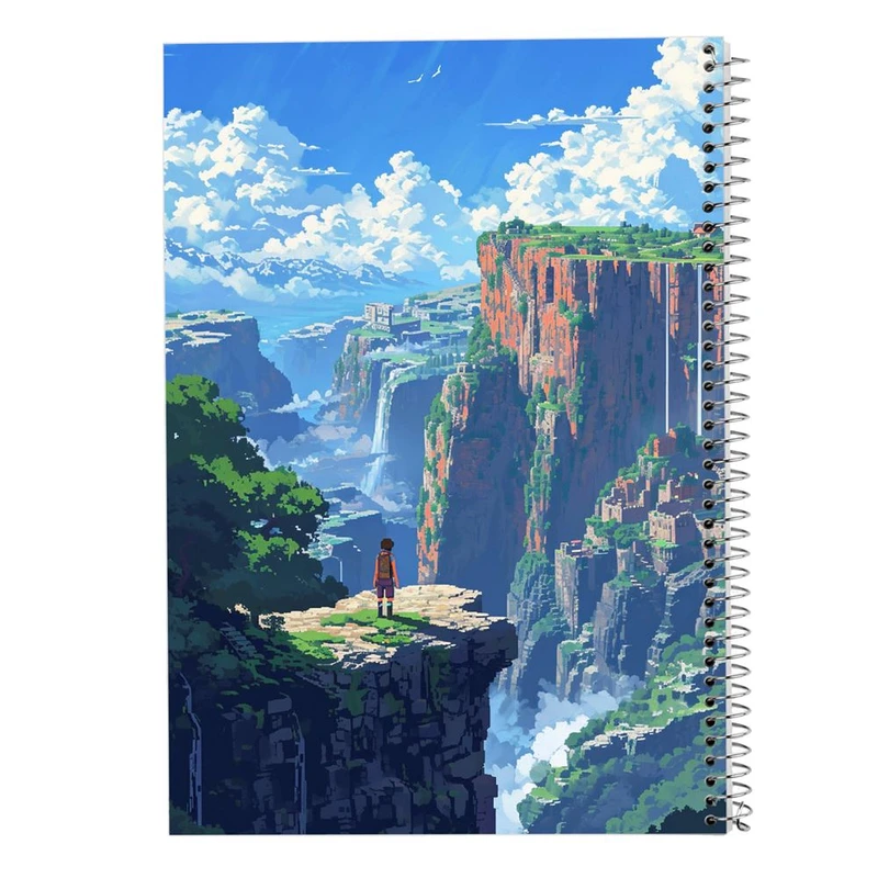 دفتر ژورنال نویسی 50 برگ مدوپد مدل نقطه ای طرح طبیعت کد DF15417