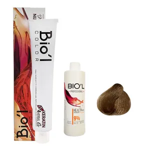 کیت رنگ مو بیول سری HONEY شماره 7.13 حجم 100 میلی لیتر رنگ بلوند کنفی متوسط 