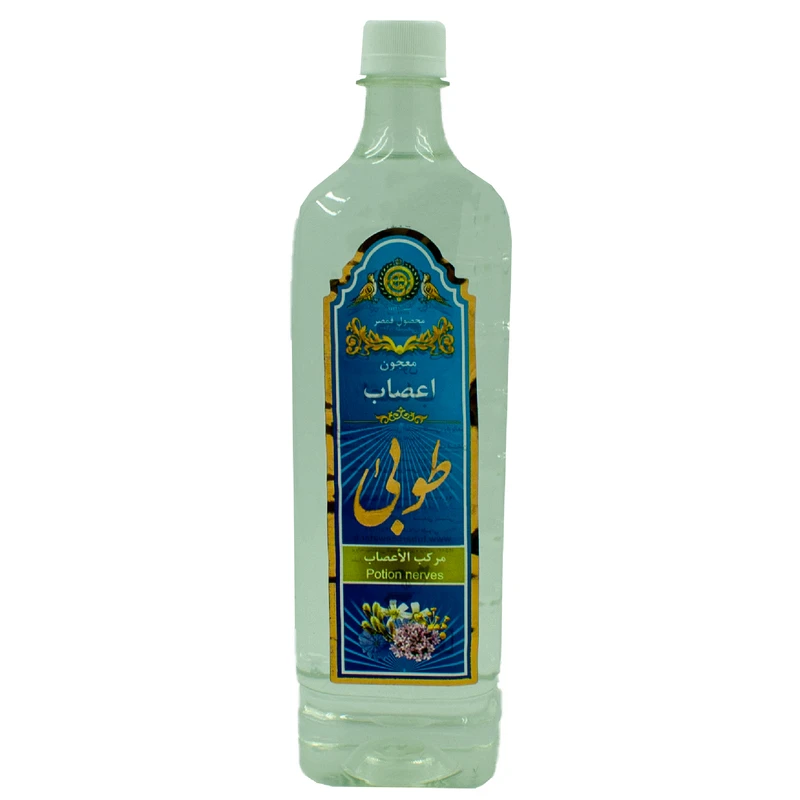 عرق معجون اعصاب گلاب طوبی - 1 لیتر بسته 9 عددی