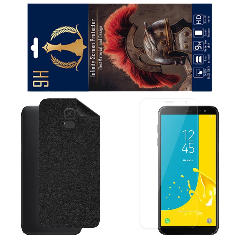 برچسب پوششی اینفینیتی مدل CH مناسب برای گوشی موبایل سامسونگ Galaxy J6 به همراه محافظ صفحه نمایش