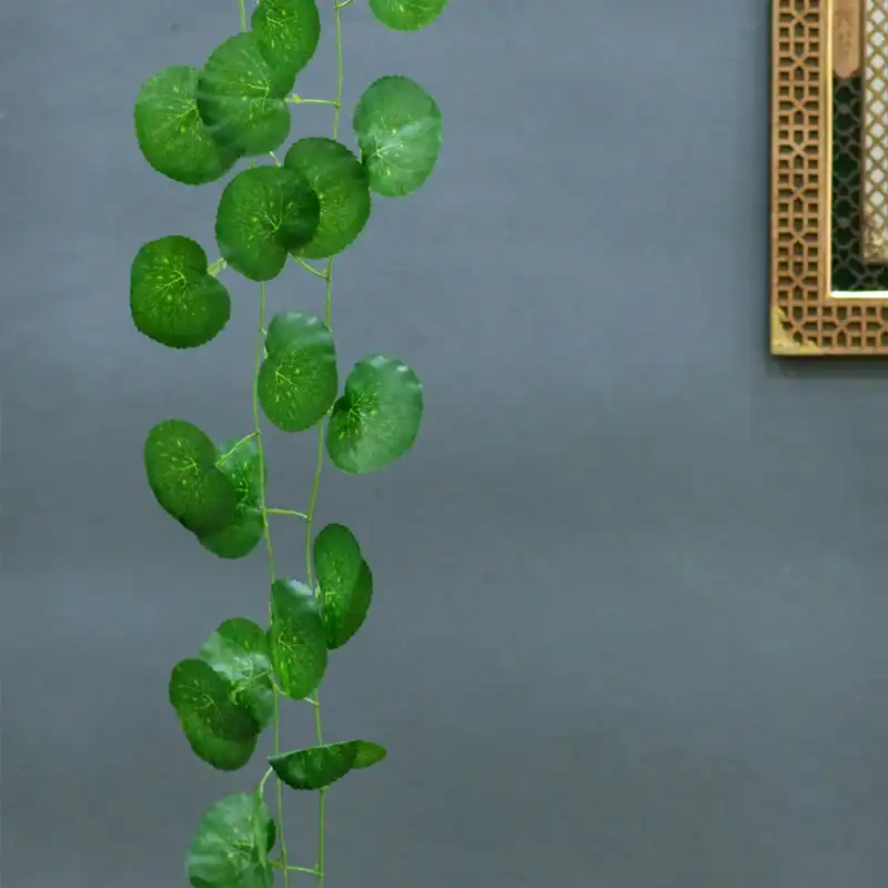 گل مصنوعی مدل ریسه برگ طرح شمعدانی کد PAL-8080 بسته دو عددی