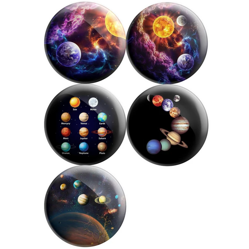 پیکسل پرمانه طرح منظومه شمسی کد pmg5.12379 مجموعه 5 عددی