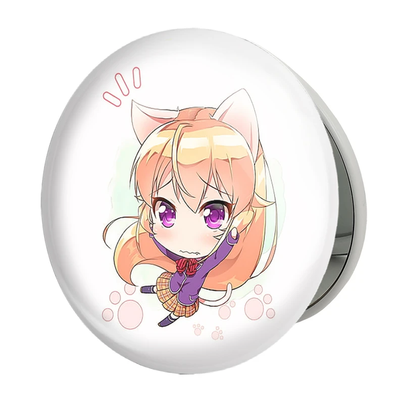 آینه جیبی خندالو طرح ارینا انیمه جنگ غذاها Food Wars مدل تاشو کد 16988 