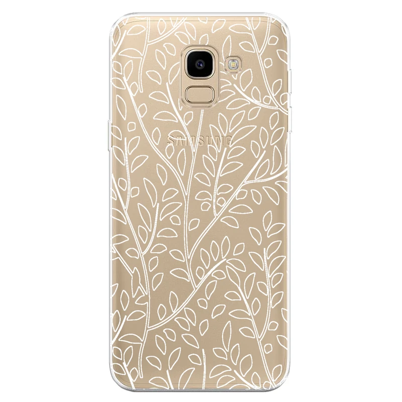 کاور مگافون طرح برگ مدل C45-W مناسب برای گوشی موبایل سامسونگ Galaxy J6 2018