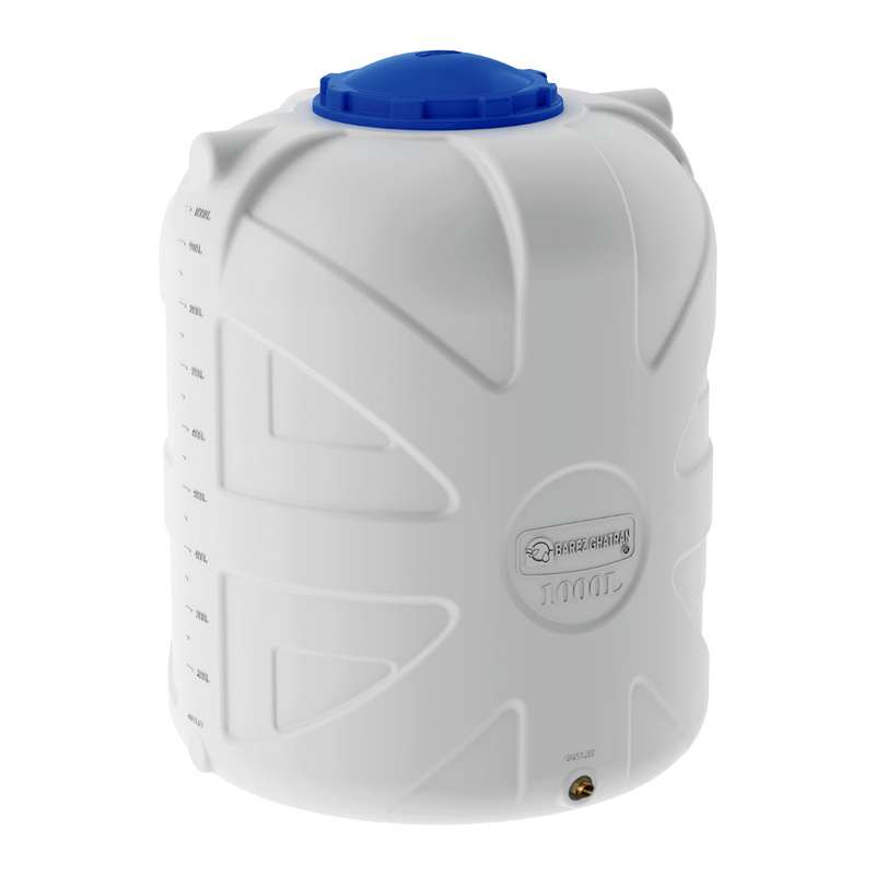 مخزن آب بارزپلاستیک مدل A101f1 عمودی گنجایش 1000 لیتر
