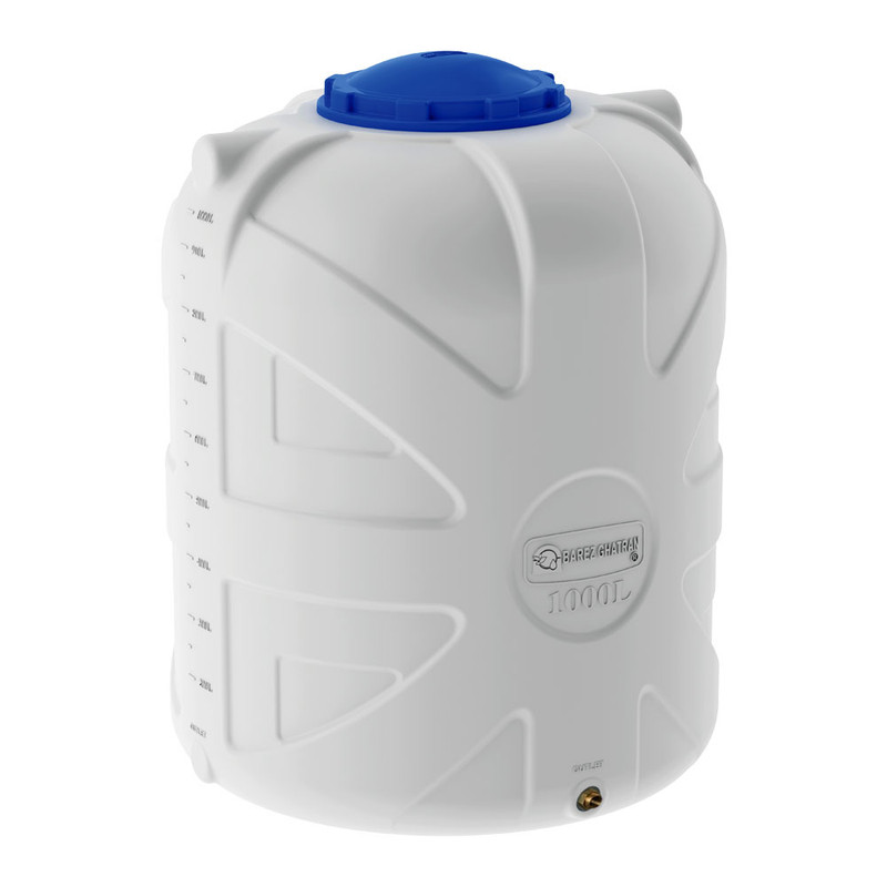 مخزن آب بارزپلاستیک مدل A101f1 عمودی گنجایش 1000 لیتر