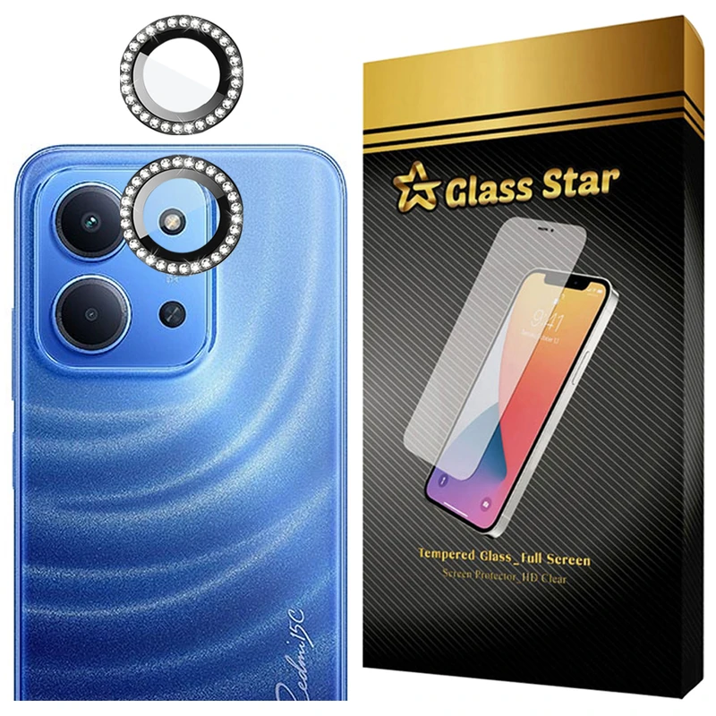 محافظ لنز دوربین شیشه‌ای گلس استار مدل NRIG20 مناسب برای گوشی موبایل شیائومی Redmi 15C 4G