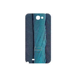 MAHOOT Turquoise feathers Cover Sticker for Samsung Galaxy Note 2