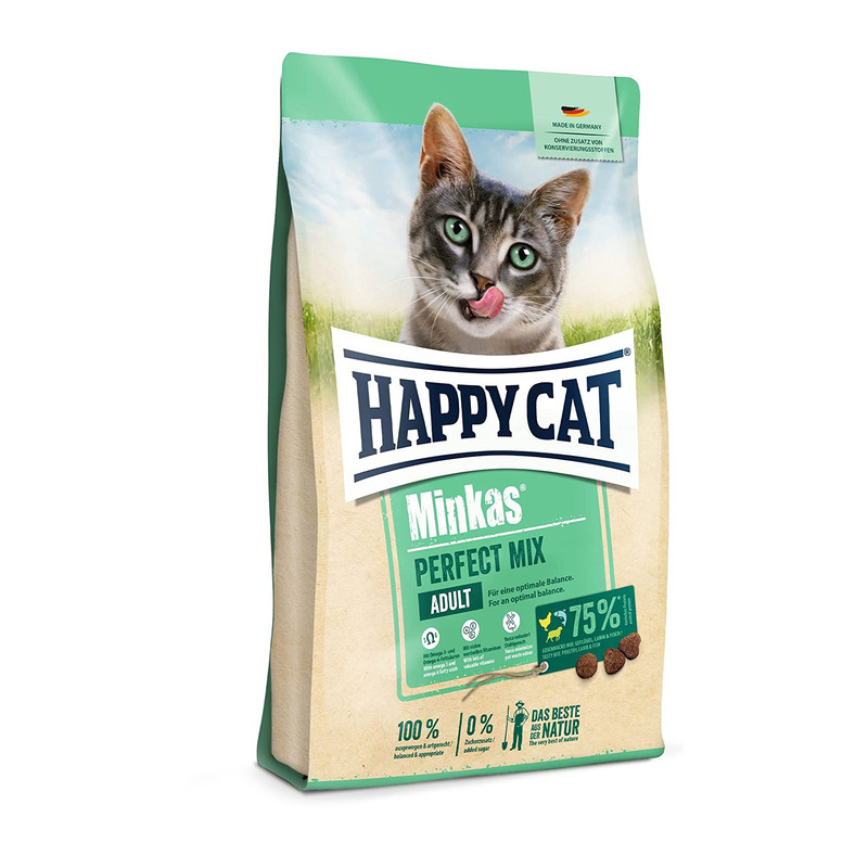 غذای خشک گربه بالغ هپی کت مدل میکس وزن 4 کیلوگرم