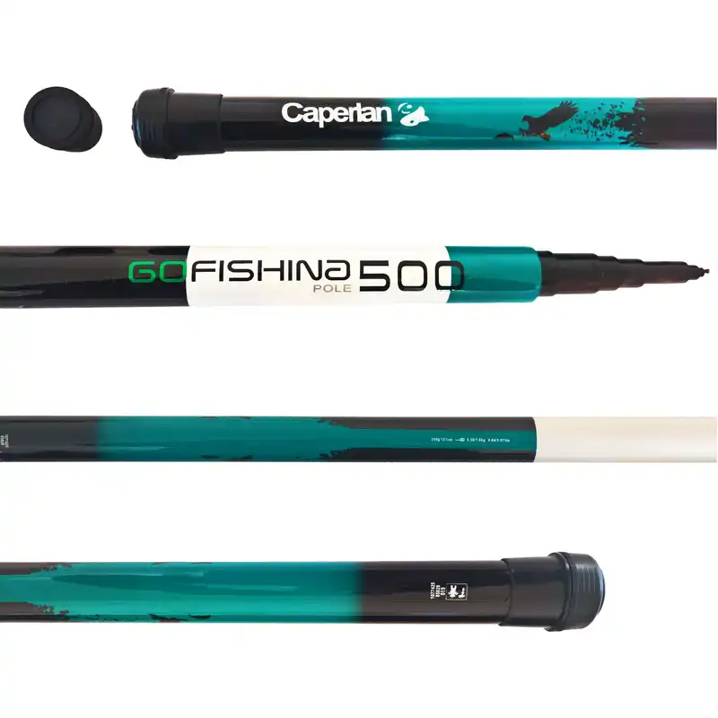 چوب ماهیگیری کاپرلان مدل Go Fishing 5.00 به همراه پک طعمه هونگ ژیانگ