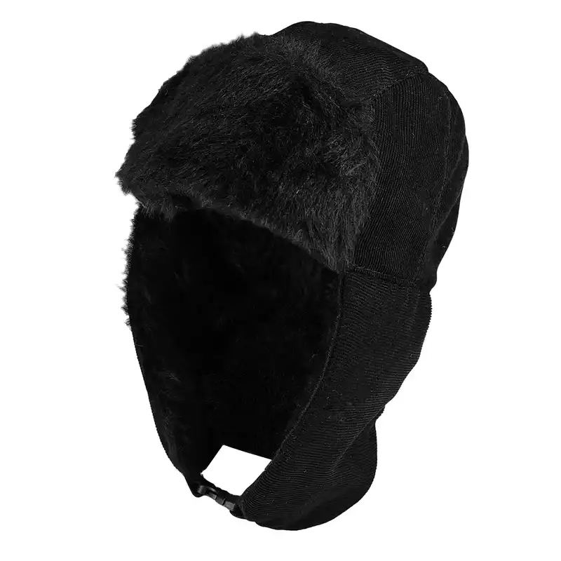 کلاه طرح خلبانی مدل مخمل گوش دار LUXE